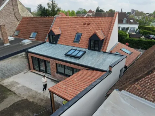 Réalisation extension en brique et réfection des toitures à Bondues, Seclin, FACO-RENO