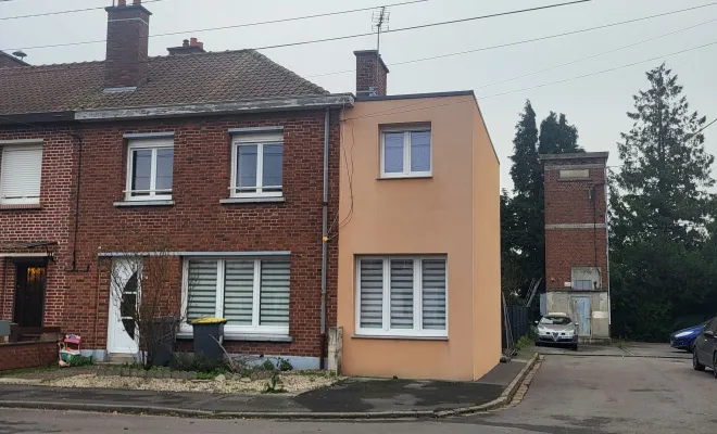 Livraison d'une extension de maison à Fretin, Seclin, FACO-RENO