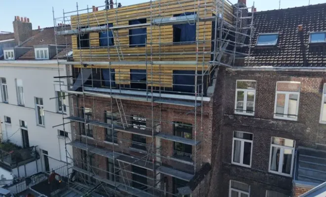 Création d'une boite façade arrière bâtiment de Lille, Seclin, FACO-RENO