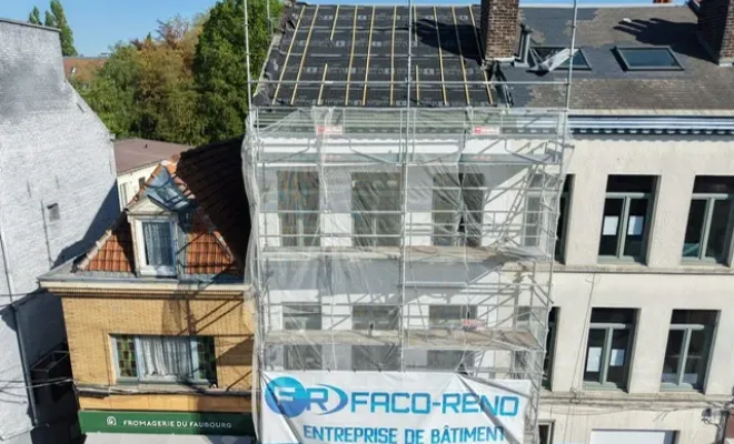 Création d'une boite façade arrière bâtiment de Lille, Seclin, FACO-RENO